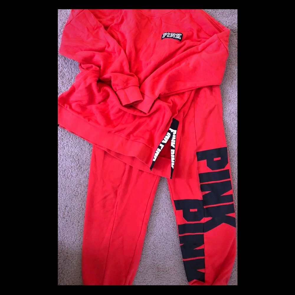 Pink sweat suit